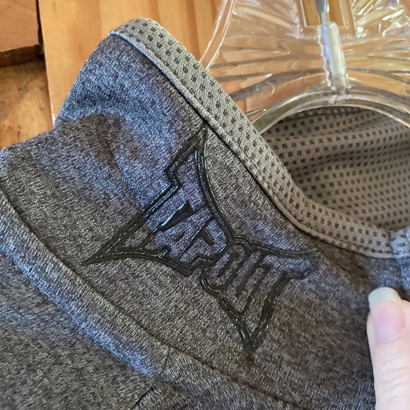 Mens Tapout 1/4 zip long sleeve gray orange pullover jacket size M - NWT - Picture 4 of 12